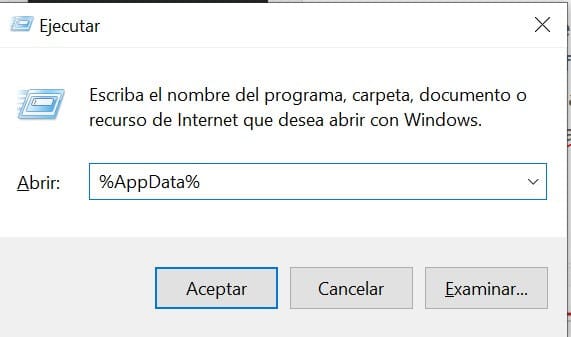 Ejecutar AppData