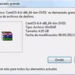 el archivo es demasiado grande para el sistema de archivo
