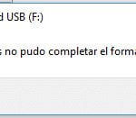 error windows no pudo completar el formato