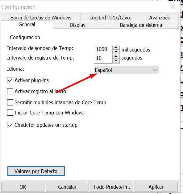 Core temp en español