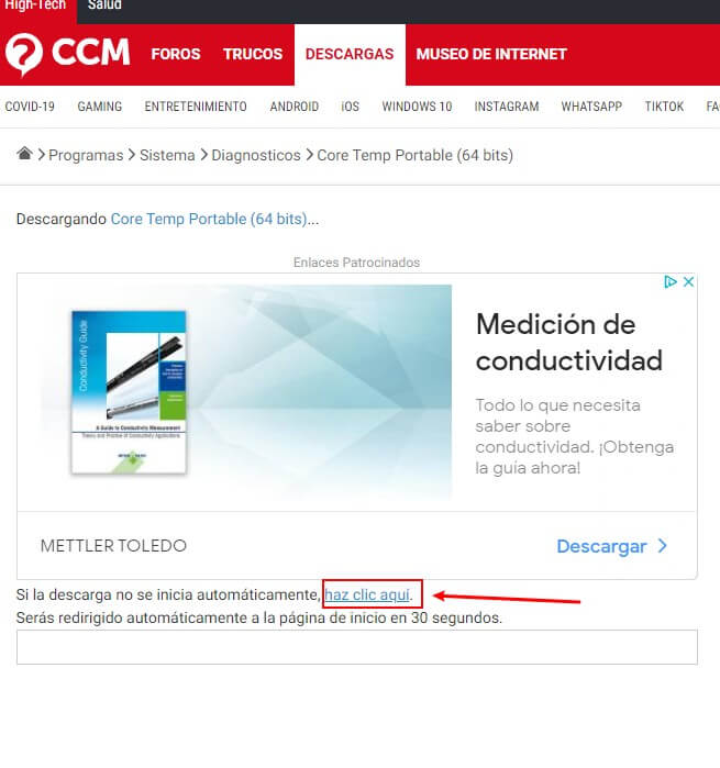 descargar core temp portable