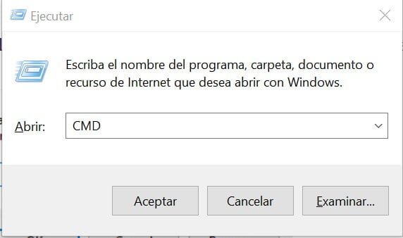 ejecutar CMD