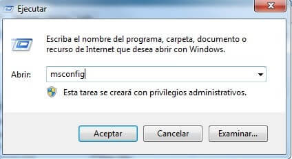 ejecutar msconfig