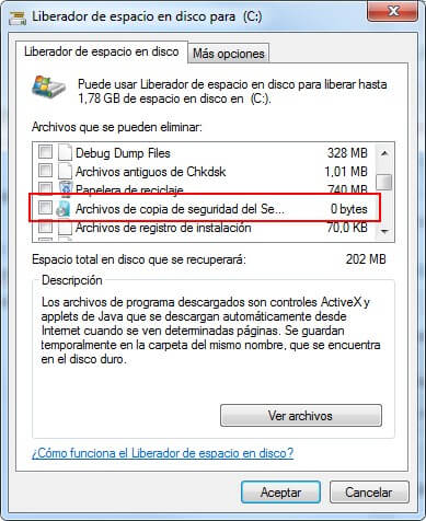 limpiador de espacio en disco