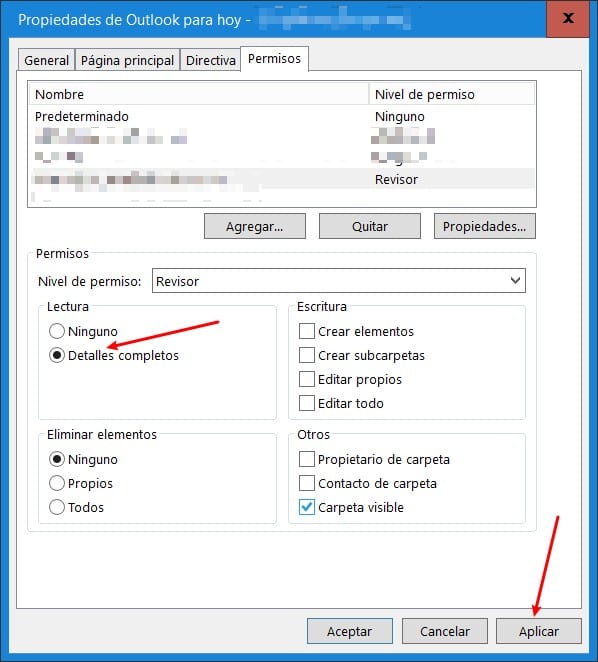 convertir revisor carpeta principal
