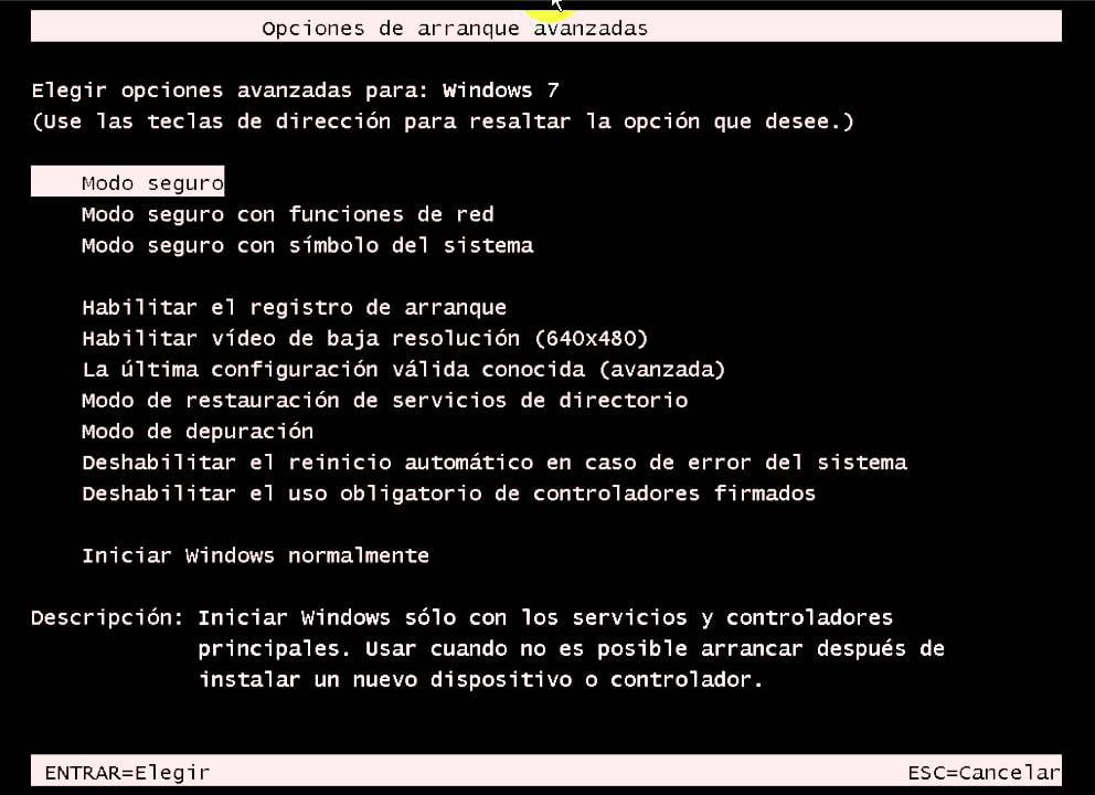 inicio a prueba de fallos