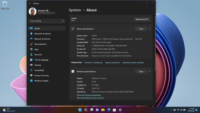 Acerca de tu PC