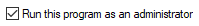 Run this program as an administrator