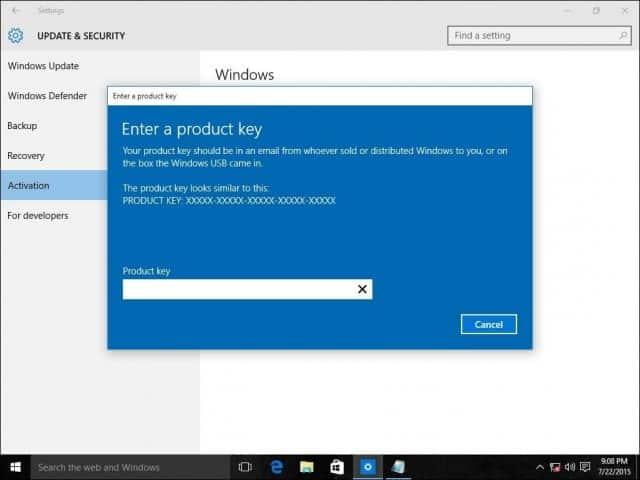 Upgrading Windows Home to Windows 10 Pro