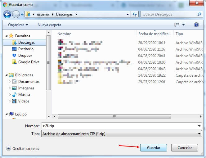 descargar archivo zip n2f