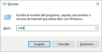 ejecutar cmd