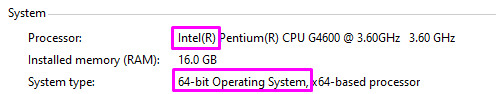 system type