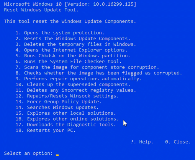 Windows update tool