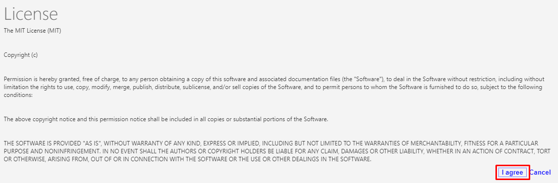 license agreement