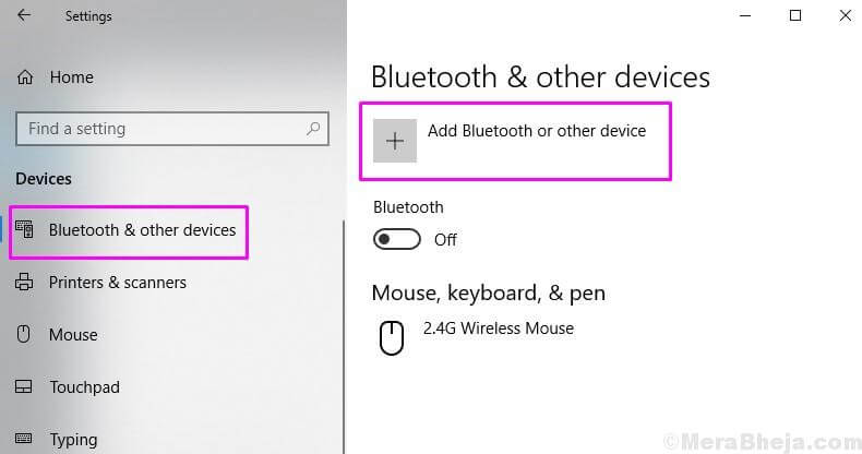 Añadir Bluetooth u otros dispositivos