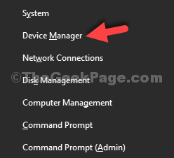Win + X Device Manager