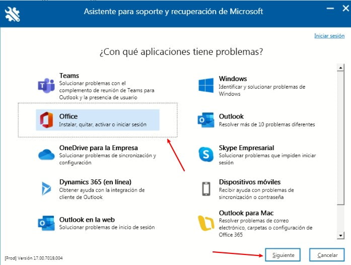 cual es la aplicación que tiene problemas