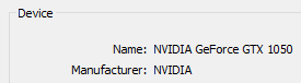 Imagen que muestra el nombre del dispositivo en dxdiag.