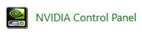Imagen que muestra cómo encontrar el panel de control de NVIDIA en el panel de control.