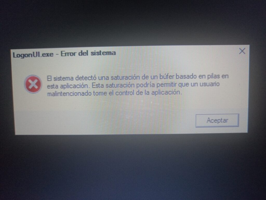 Error del sistema