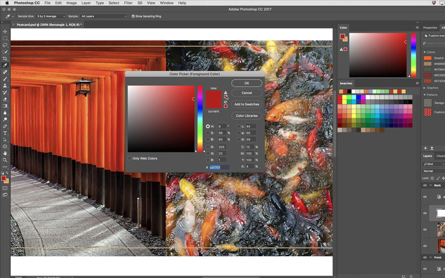 Captura de pantalla de Adobe Photoshop