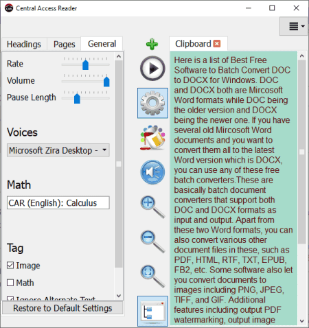 Central Access Reader