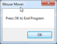 Captura del programa Mouse Mover