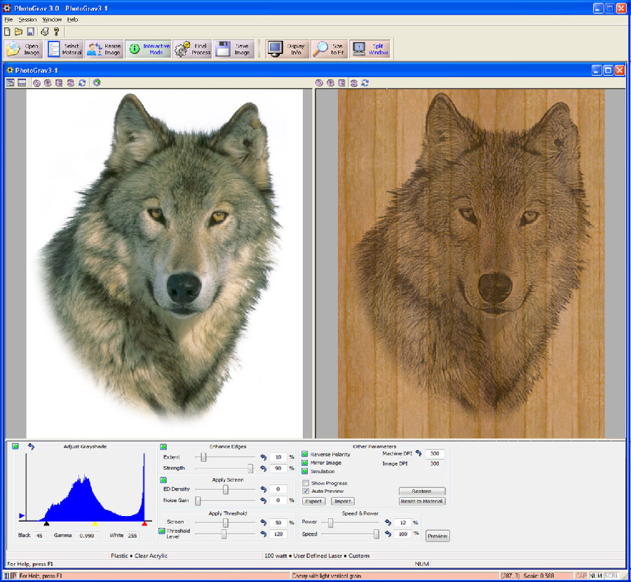 Software de grabado PhotoGrav