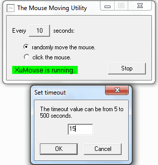 Captura del programa XuMouse