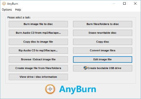 lector de archivos bin AnyBurn