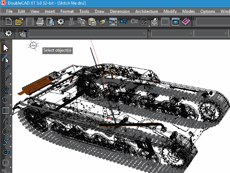 DoubleCAD XT, programa CAD gratuito
