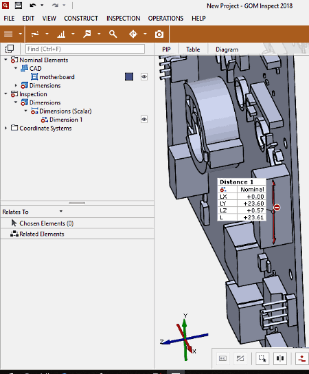 GOM Inspect, un visor y analizador de modelos 3D con herramientas de medición