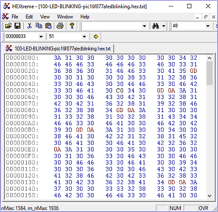 Captura de HEXtreme Hex Editor
