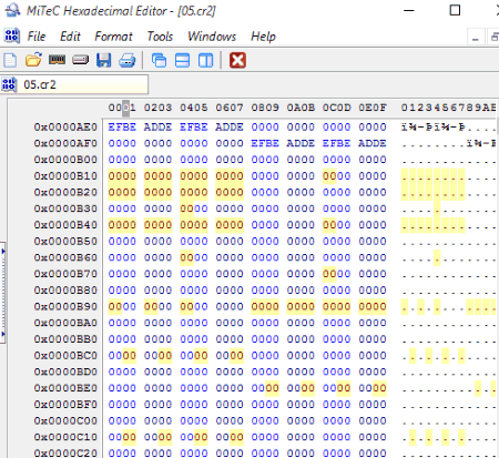 MiTeC Hexadecimal Editor