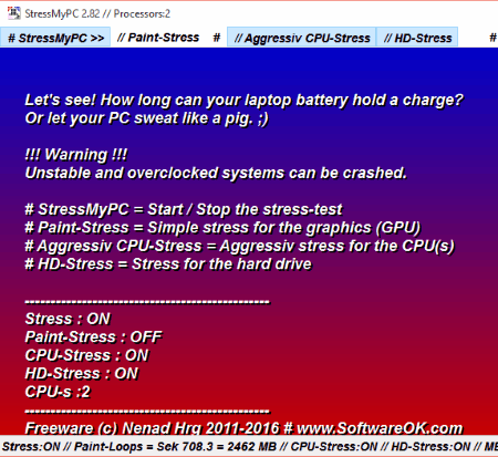 Test de estrés del PC con StressMyPC