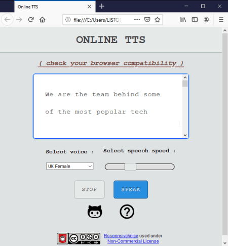 ONLINE TTS