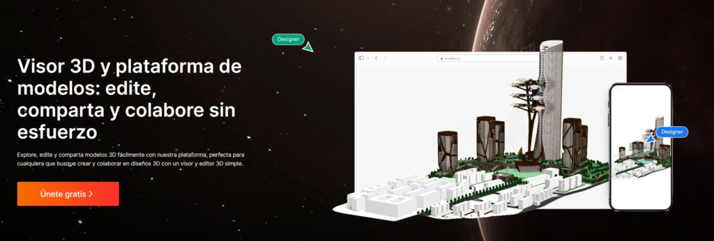 visor 3d modelo